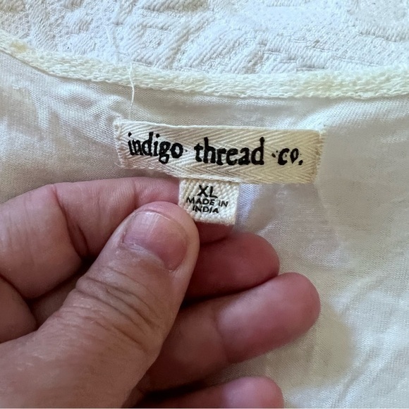 INDIGO THREAD CO boho flare sleeve embroidered‎ top - Picture 5 of 5